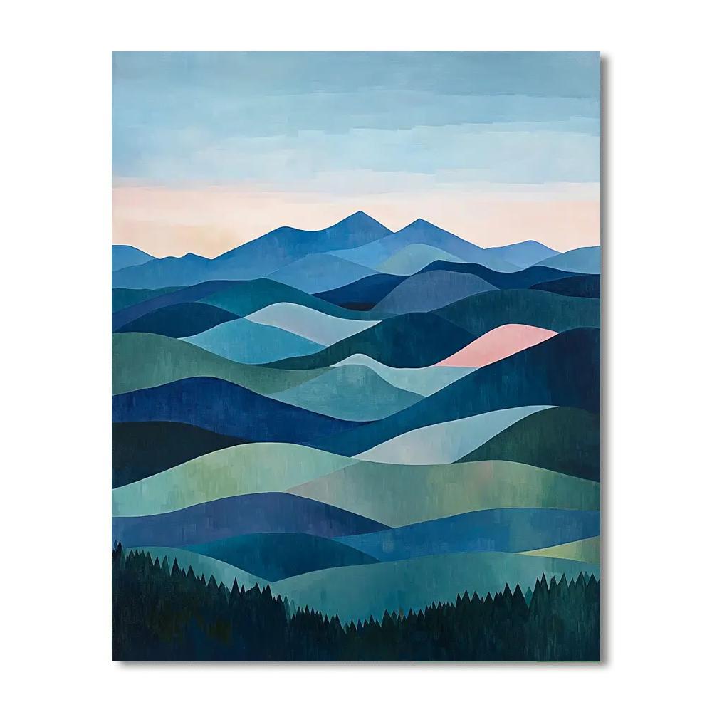 Paul Cézanne Inspired Horizon’s Embrace  Painting By Numbers Kit