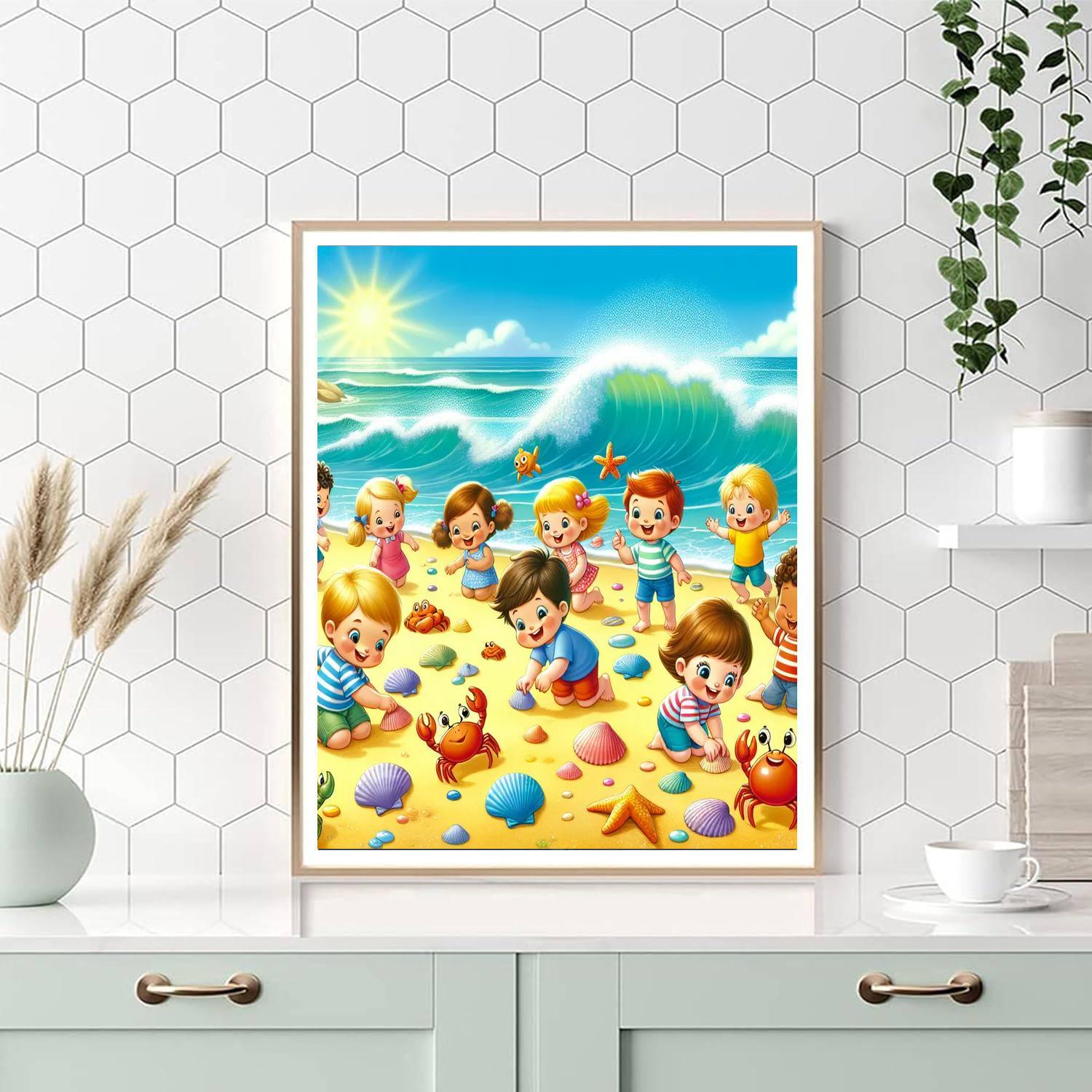 Seaside Discovery For Little Explorers Numbered Painting Kits