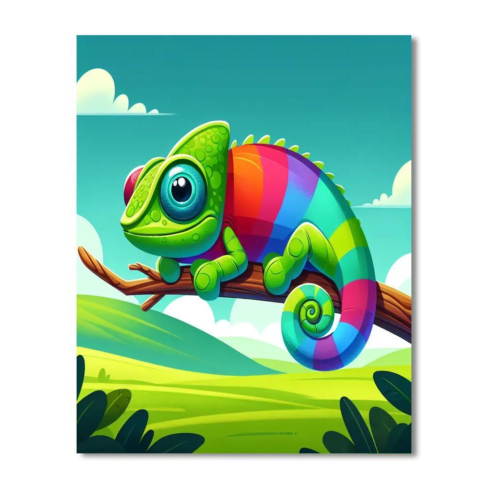 Chatty Chameleon Painting By Numbers Kit