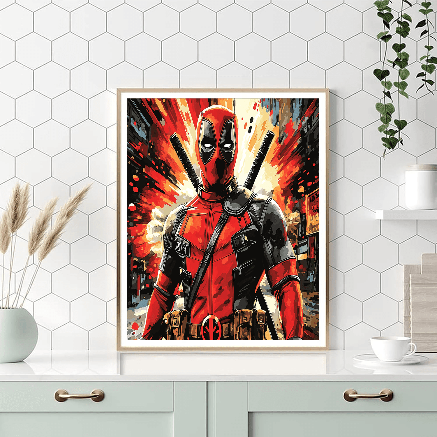Ryan Reynolds: The Comedic Charm Of Deadpool Paint By Numbers Art