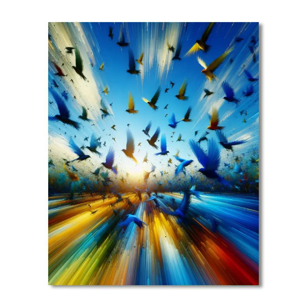 Bird's Song Paint By Numbers Art