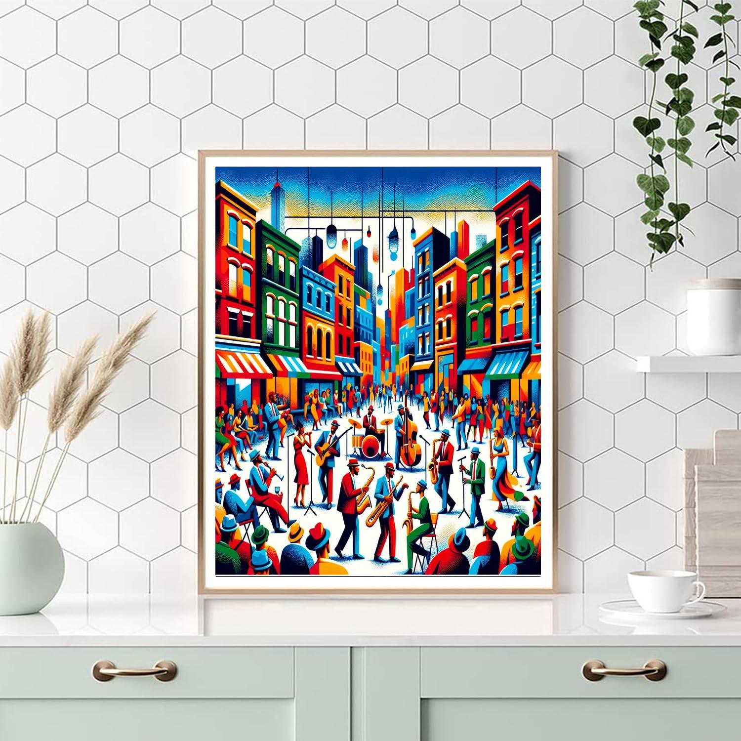 New Orleans Jazz Vibes DIY Paint By Numbers