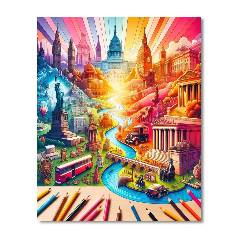 Adventures In Time Paint By Numbers