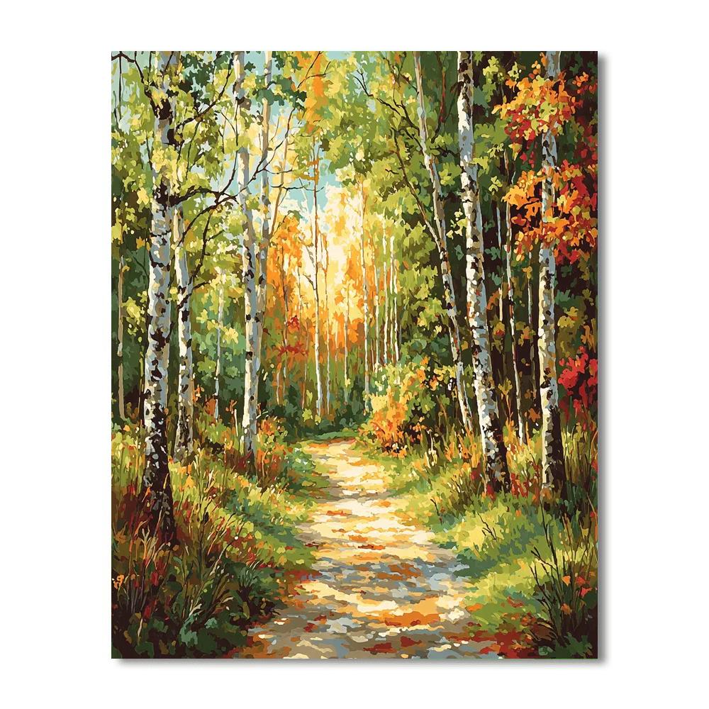 Mom And Me In The Forest Paint By Number