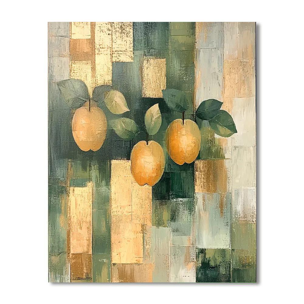 Paul Cézanne Inspired Golden Orchard Delight  Paint By Color