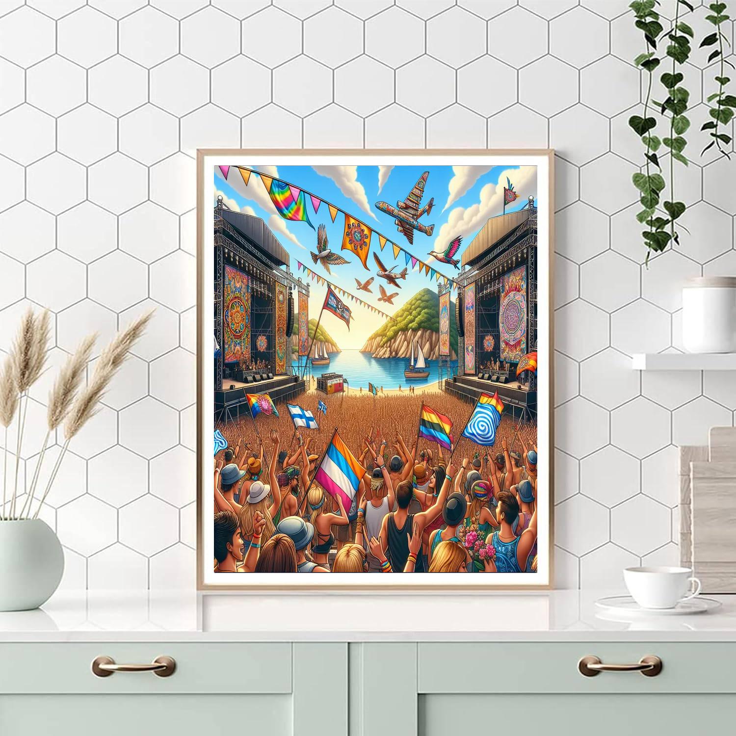 The Isle Of Wight Festival Paint By Number