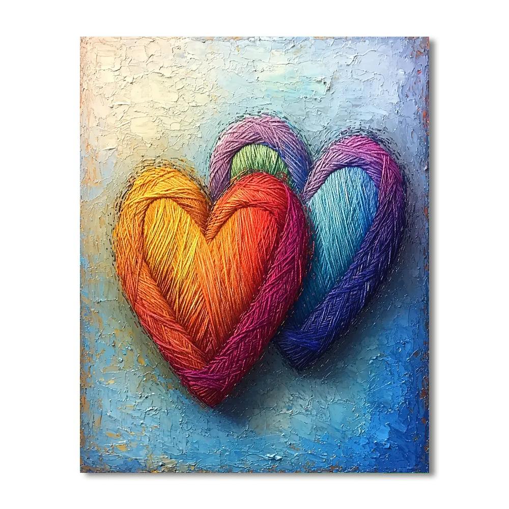 Hearts Together Forever Numbered Painting Kits