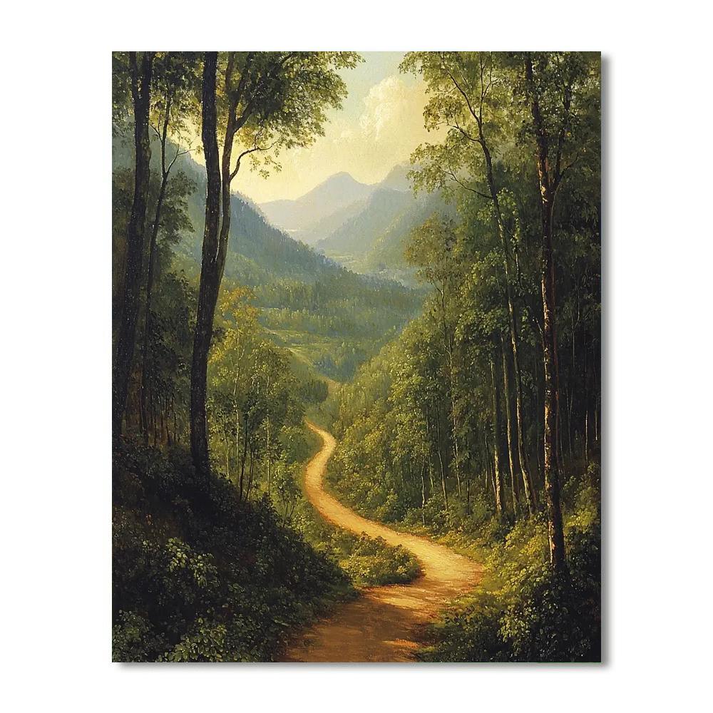 Thomas Cole Inspired Luminous Pathways  Paint By Numbers Kits