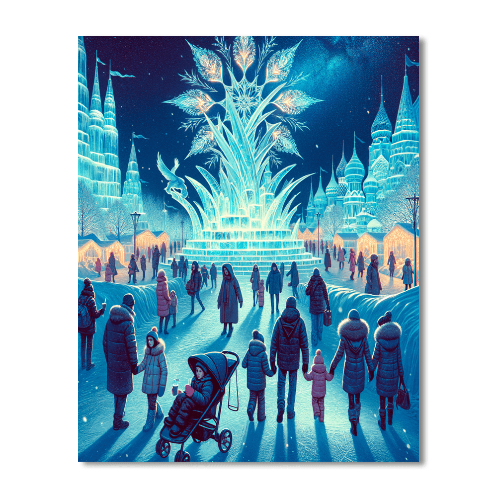 Harbin International Ice Festival - China Painting By Numbers Kit