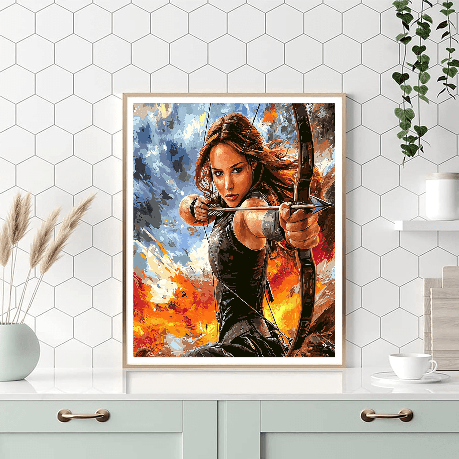Jennifer Lawrence: The Resilient Spirit Of Katniss Everdeen Paint By Numbers Kits