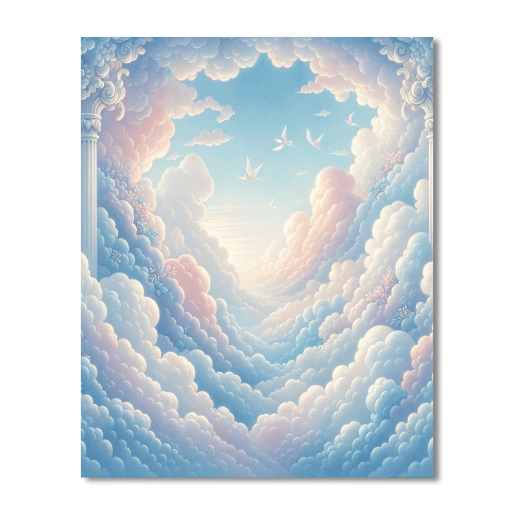 Dreamy Cloud Fantasia Number Painting