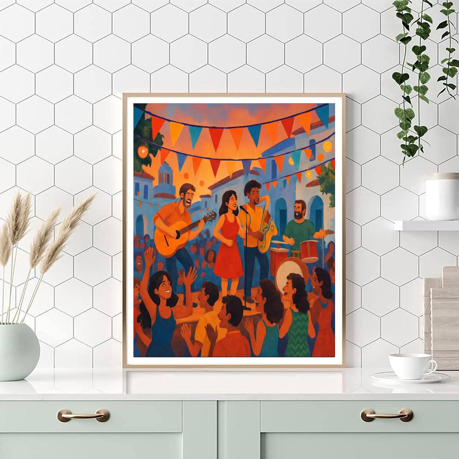 Wandering Music Festival - Greece Painting Number Kit