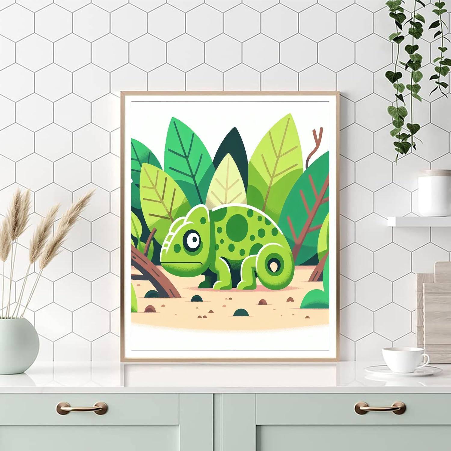 Clever Chameleon Hideaway Paint By Numbers Kits