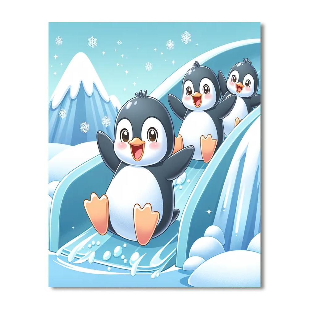 Joyful Journey To The South Pole Paint By Numbers