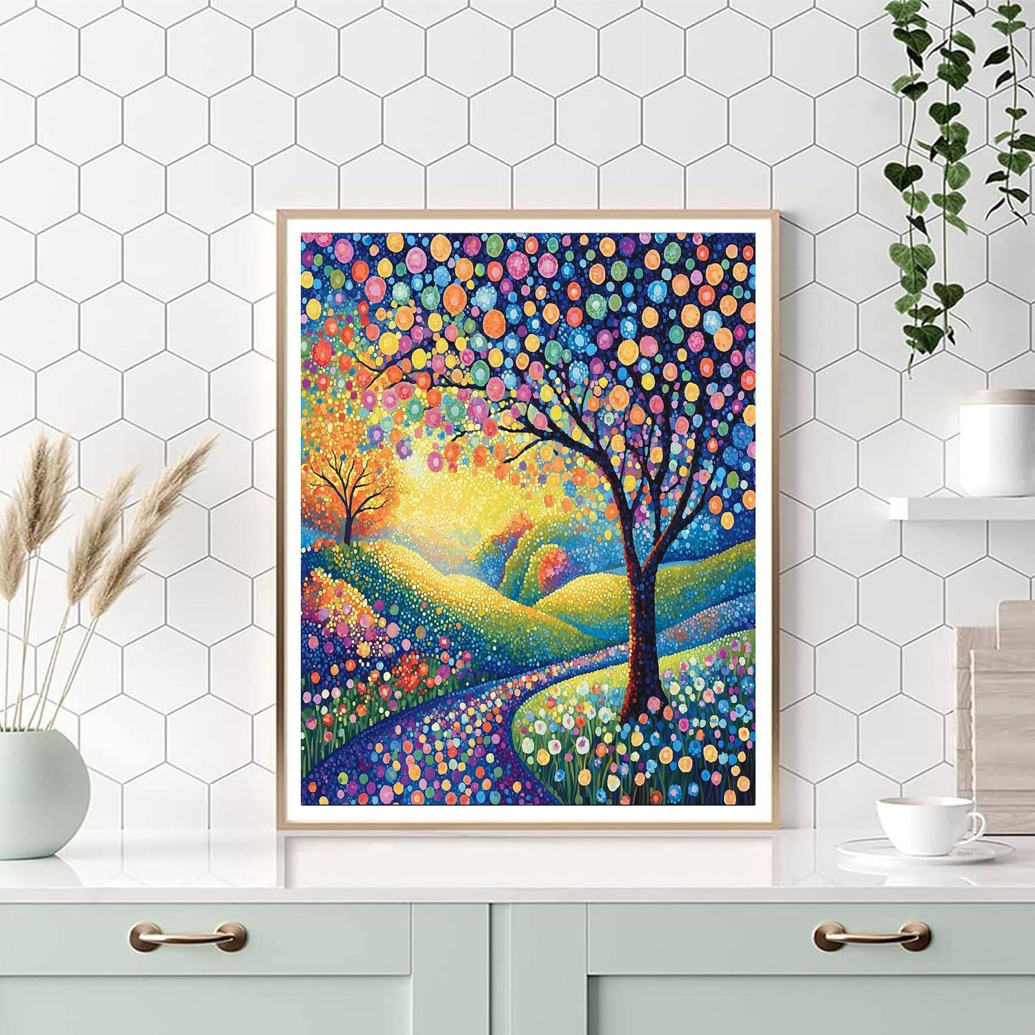 Georges Seurat Inspired Dreamscape Reverie  Numbered Painting Kits