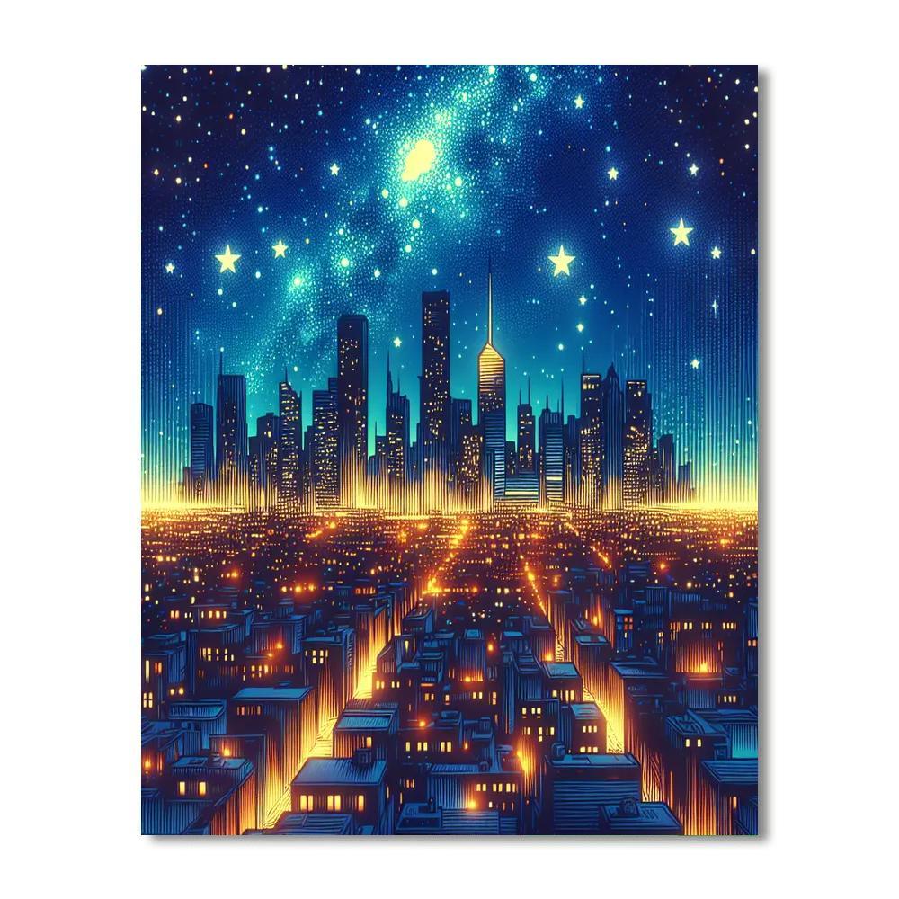Captivating Nightscape Numbered Painting Kits