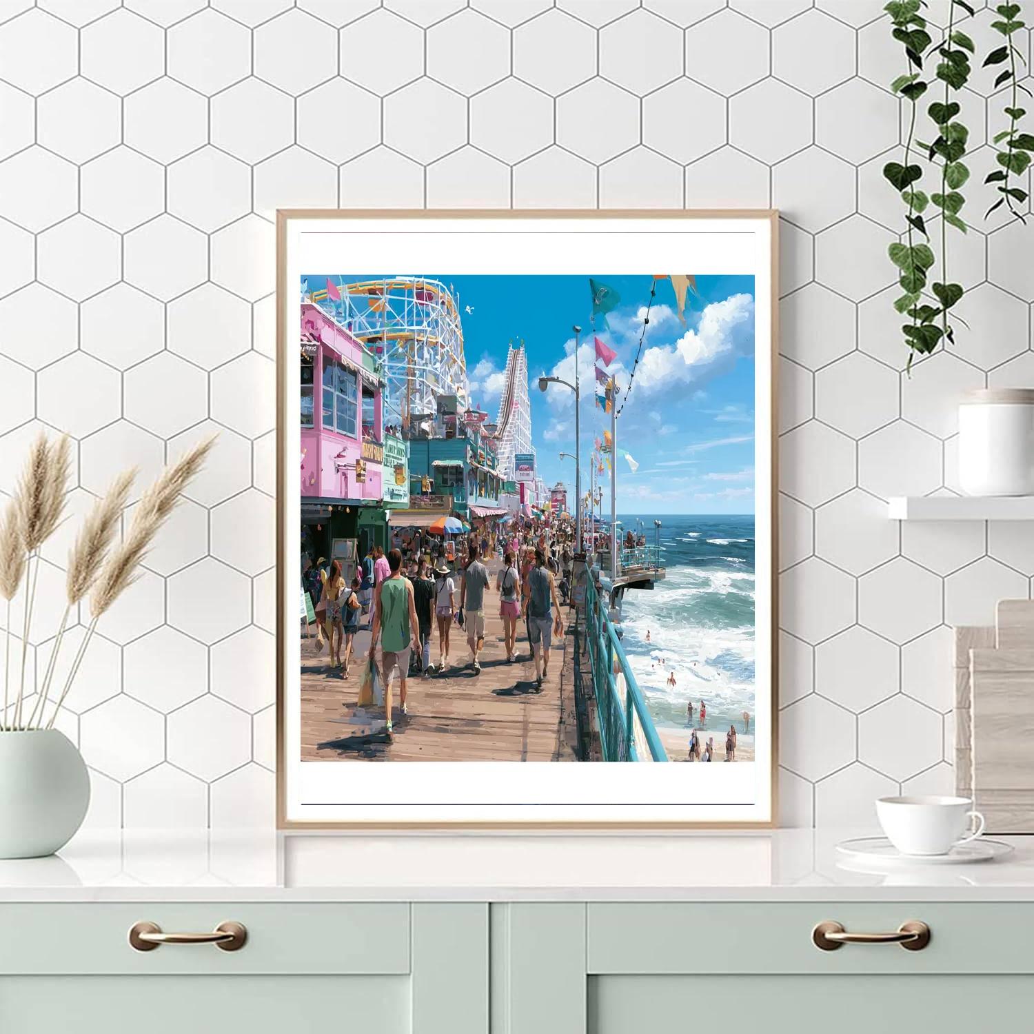 Santa Cruz Beach Boardwalk DIY Paint By Numbers