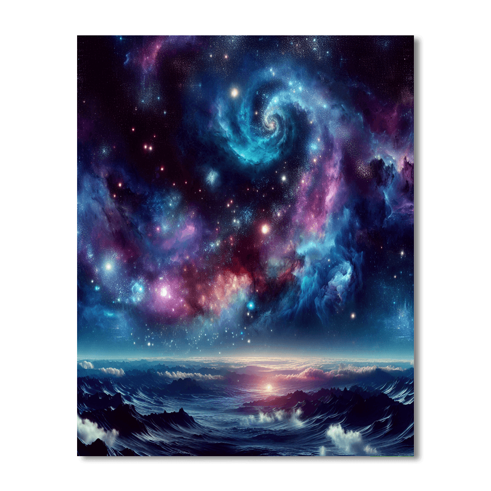 Galactic Starry Night - DIY Painting By Numbers Kit – Artistry Rack
