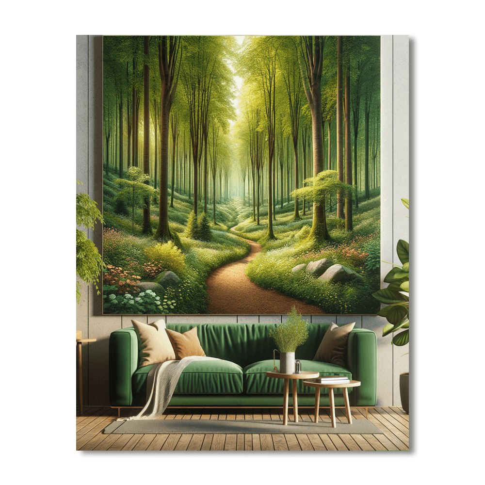 Dreamy Woodland Pathway Painting By Numbers Kit