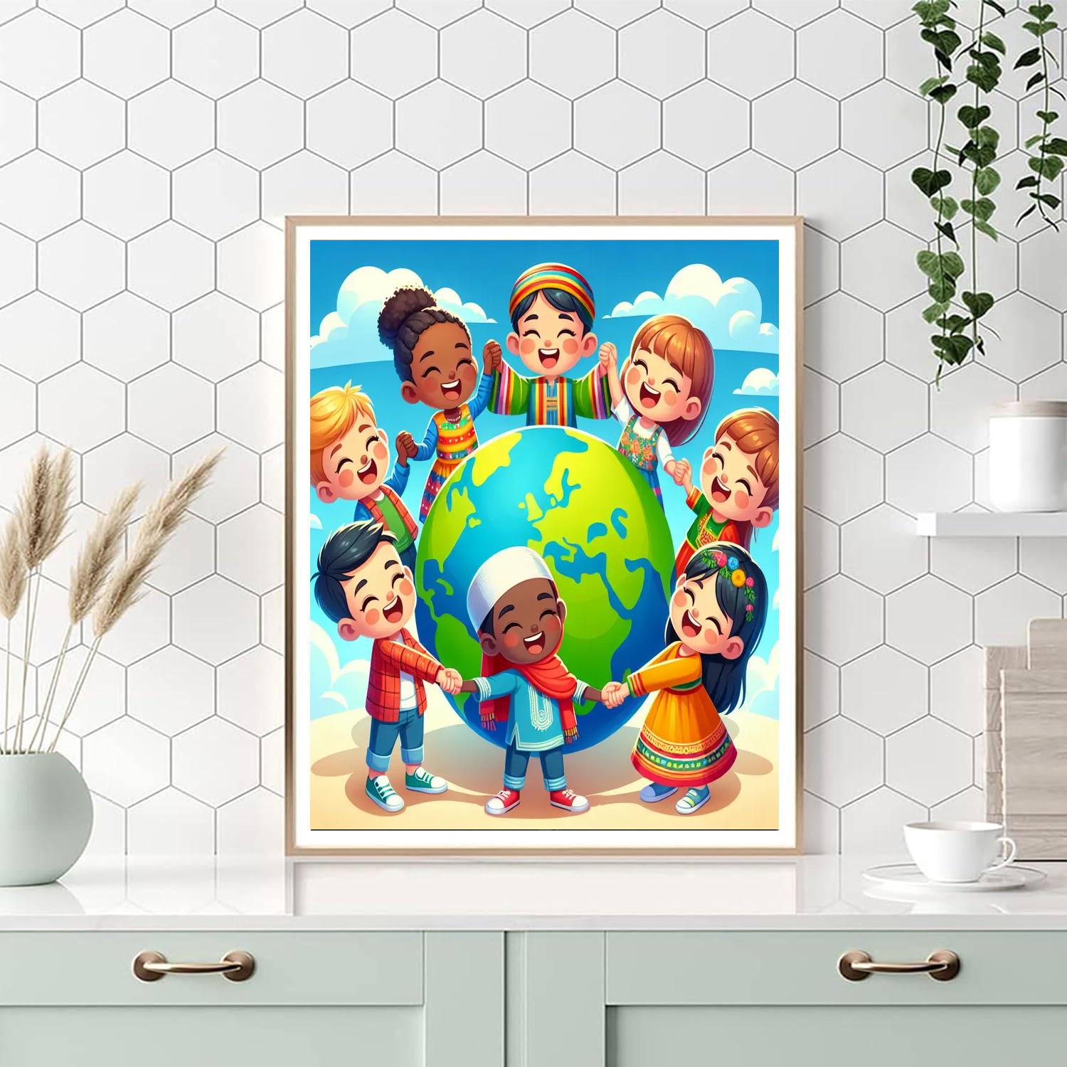 Celebrating Diversity Number Painting