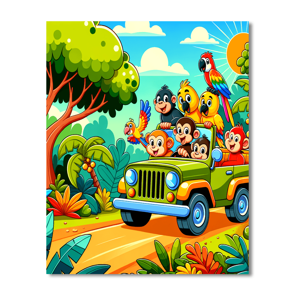 Jungle Joyride Paint By Color