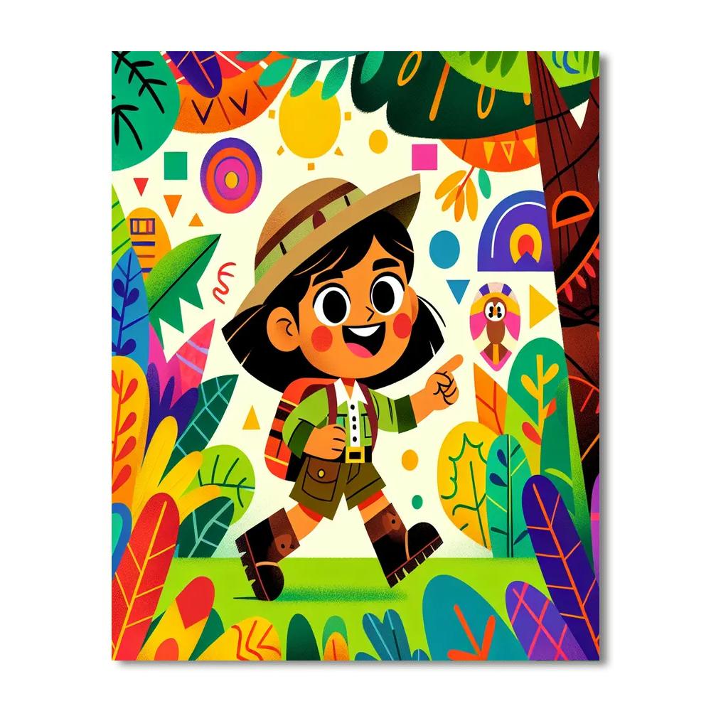 Daring Little Adventurer Number Painting