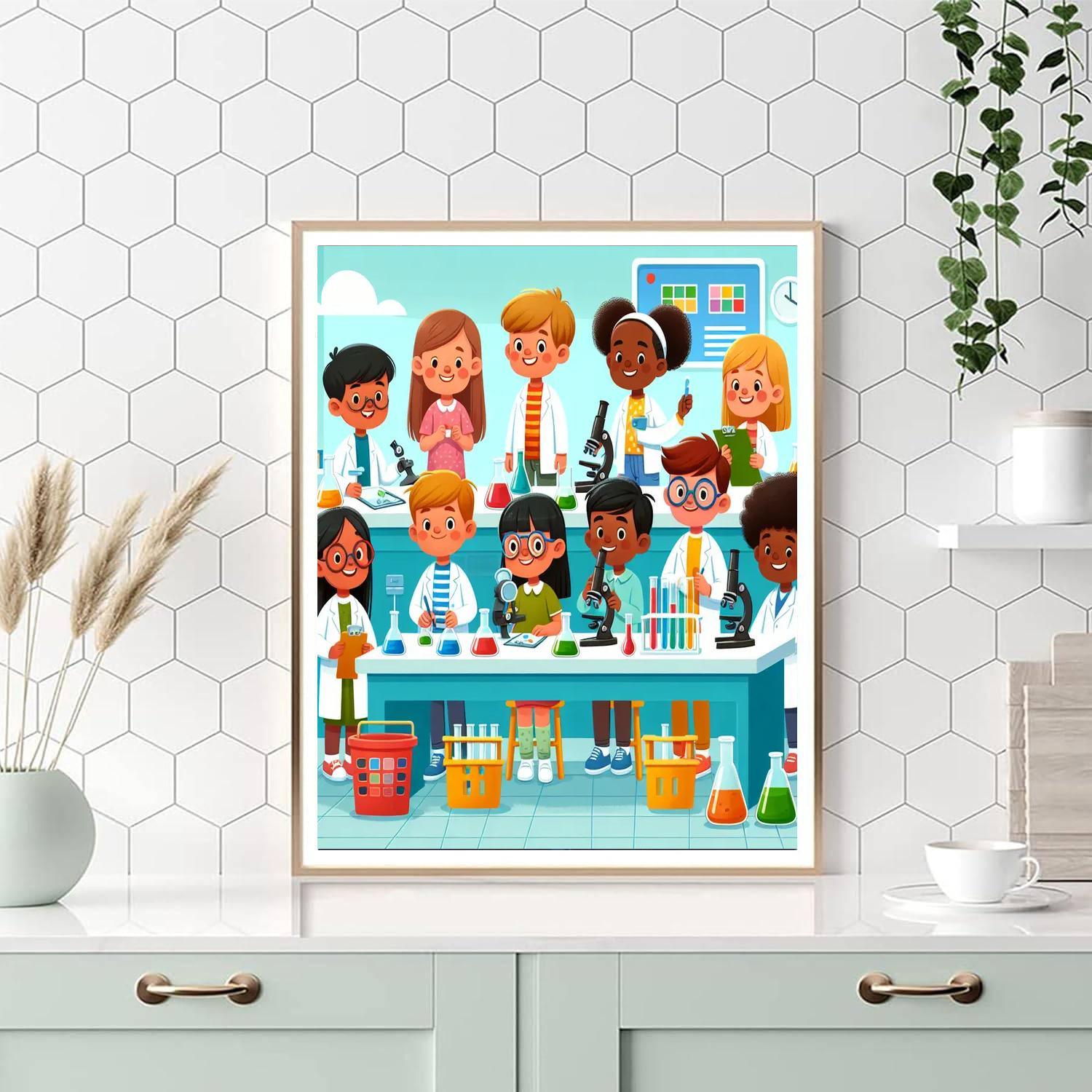 Super Science Sleuths Painting Number Kit