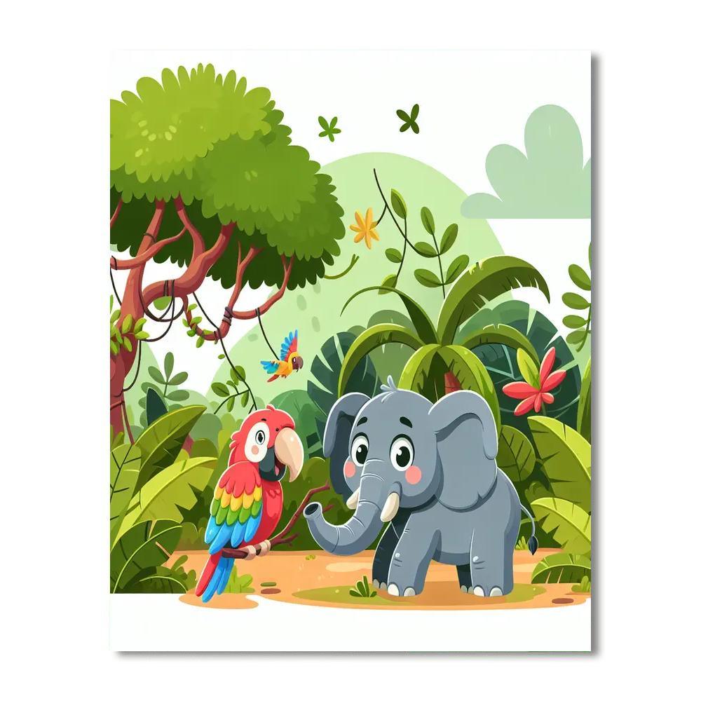 Wildlife Jungle Safari Paint By Number
