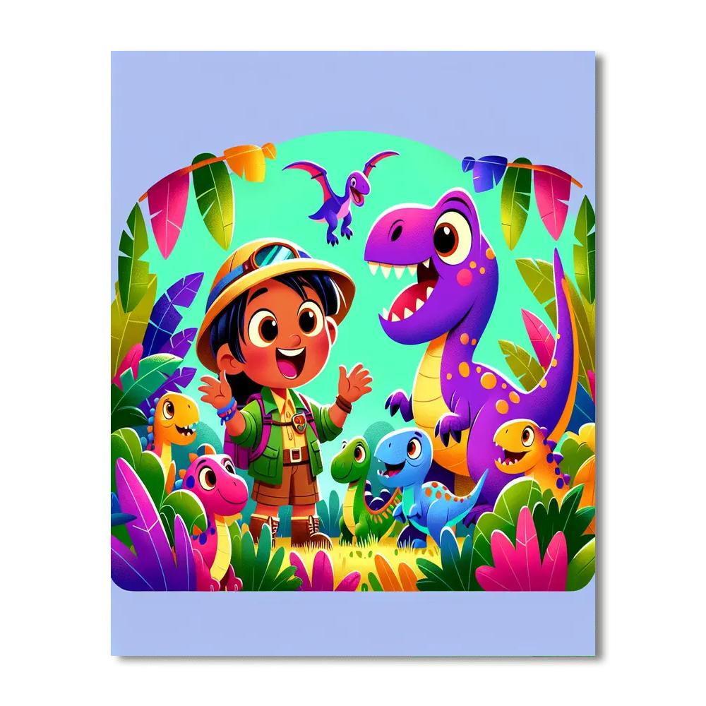 Dino Detectives Safari Paint By Number