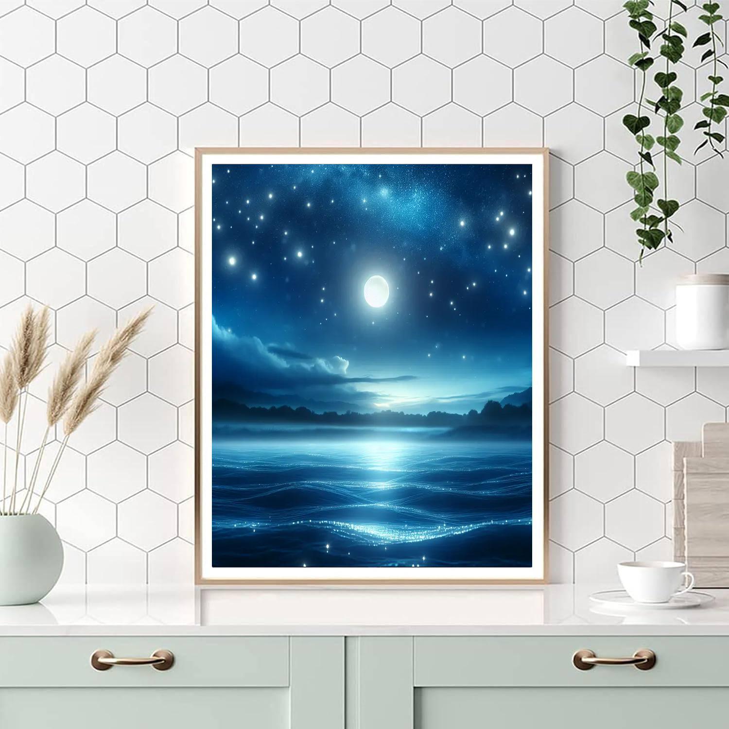 Dancing Stars And Moonlight Paint By Numbers