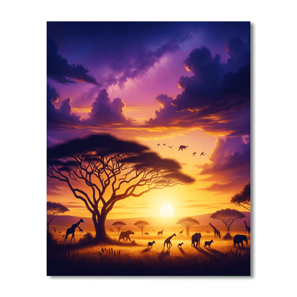 Majestic Savannah Paint By Numbers