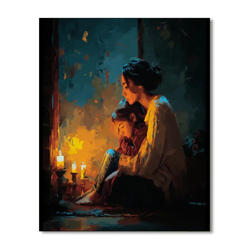 Candlelit Love Number Painting