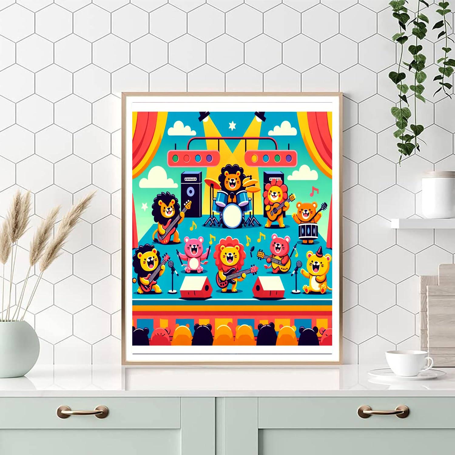 Rock Star Concert Paint By Numbers Art