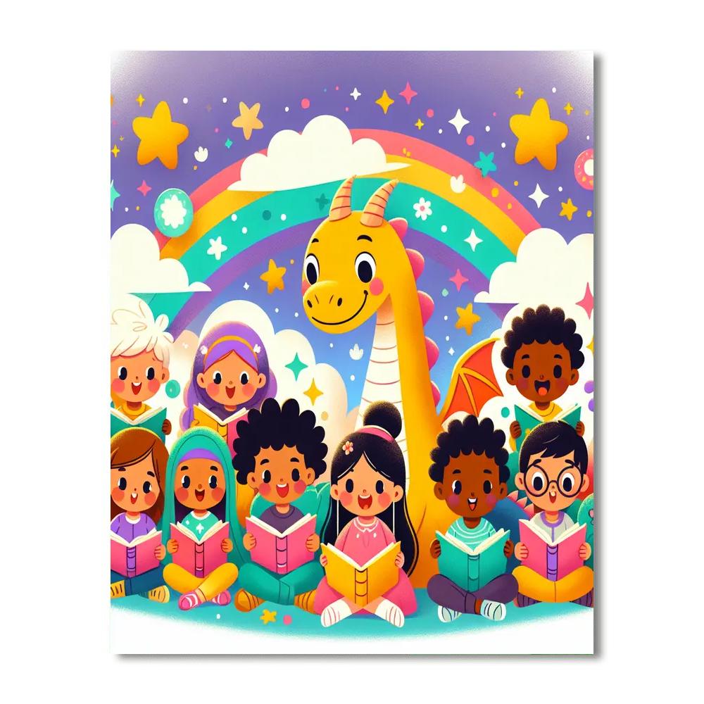 Dragon Tales DIY Paint By Numbers