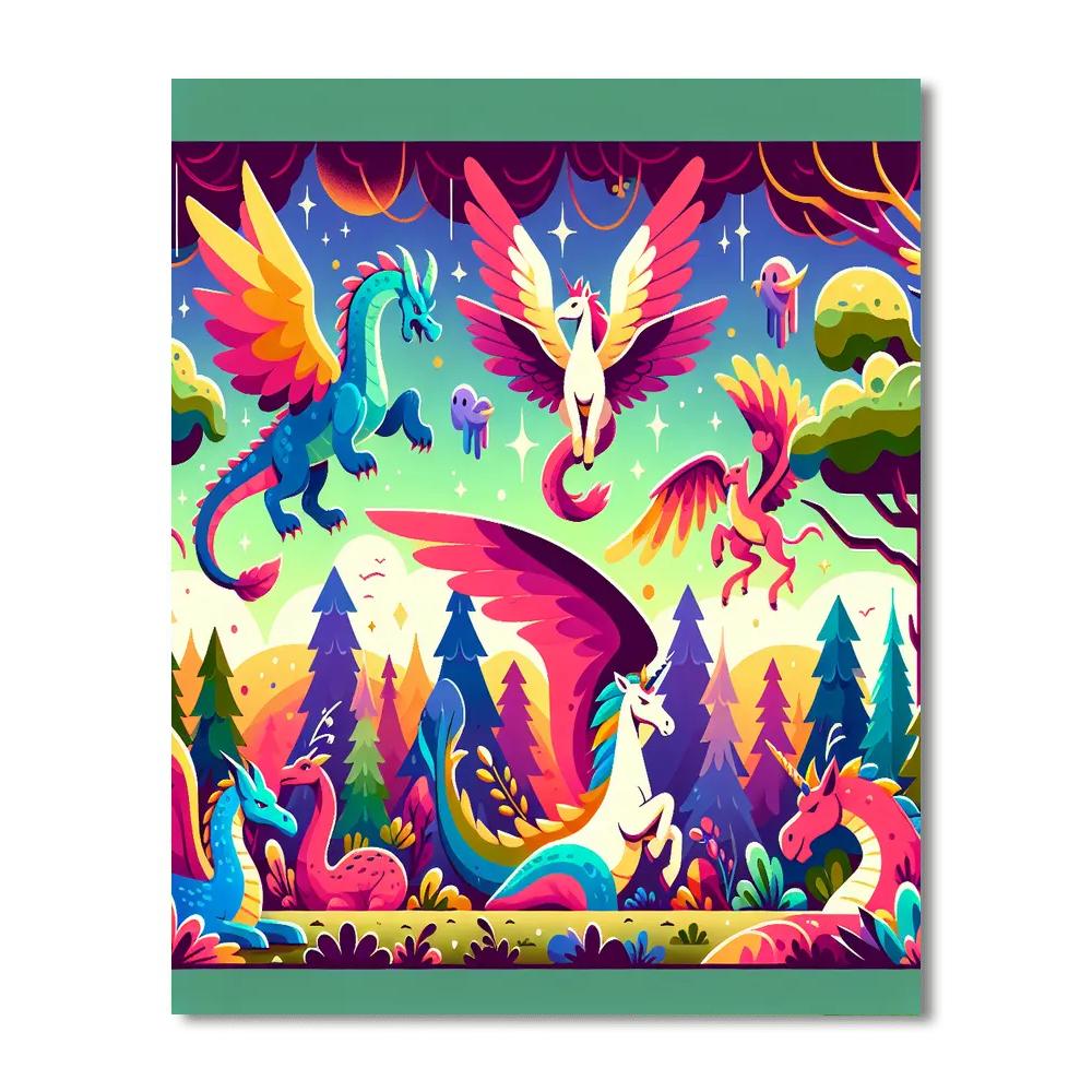 Mythical Beasts Quest Paint By Number