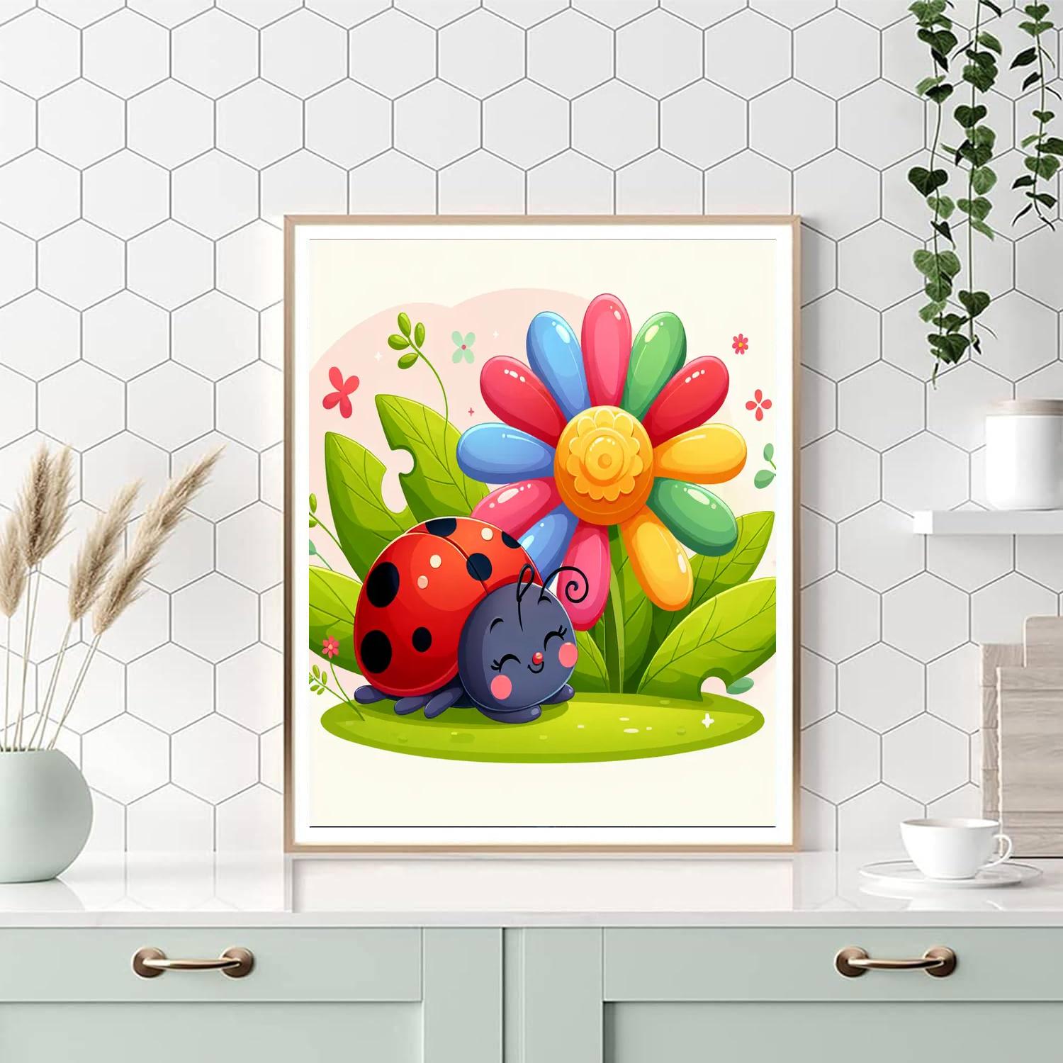 Adventurous Ladybug DIY Paint By Numbers