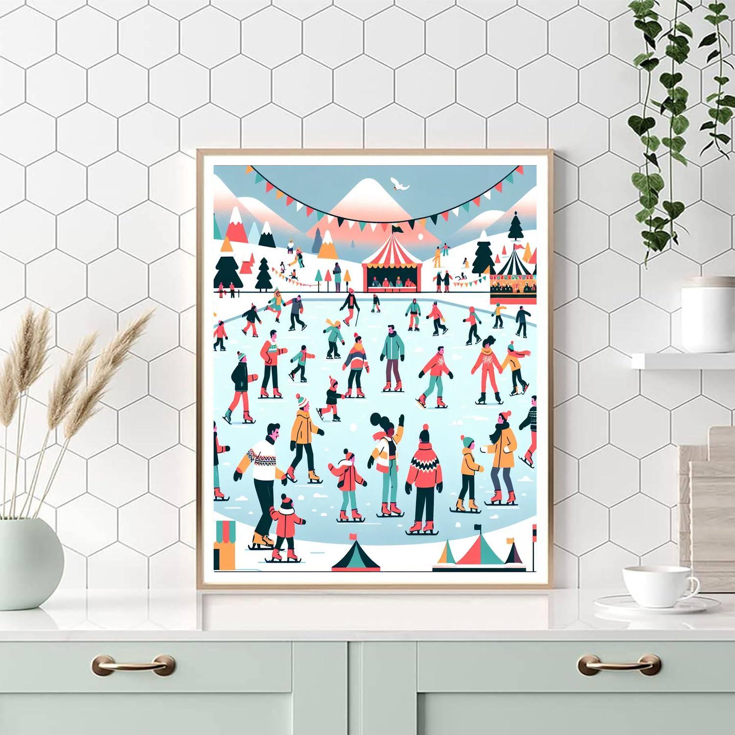 Frosty Winter Carnival Paint By Numbers