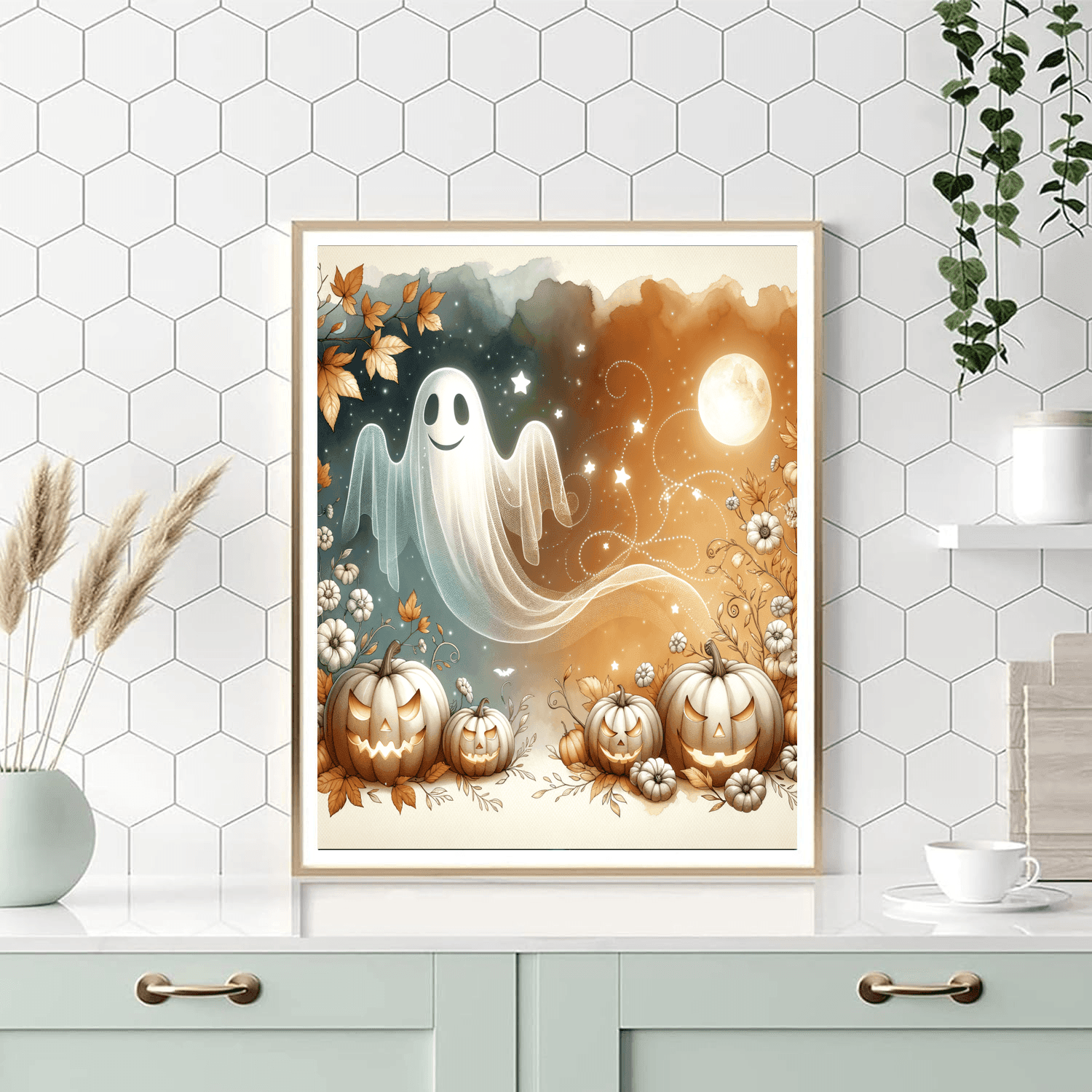 Friendly Ghost - DIY Painting By Numbers Kit