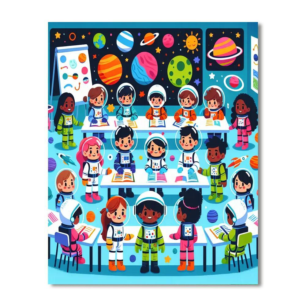 Space Academy Paint By Numbers
