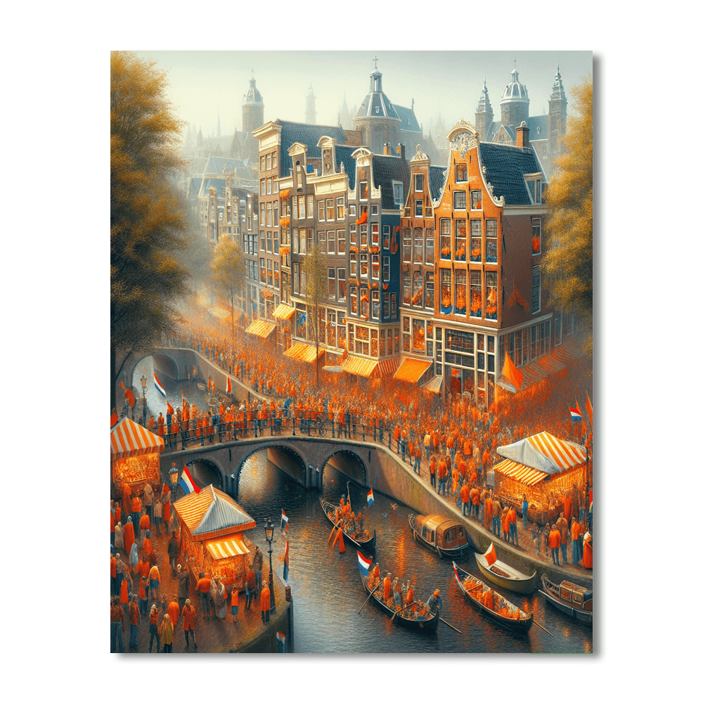 Koninginnedag - Amsterdam, Netherlands Paint By Number