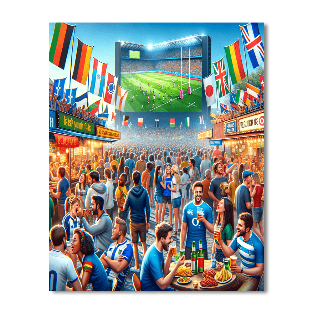 Rugby World Cup - France Painting By Numbers Kit