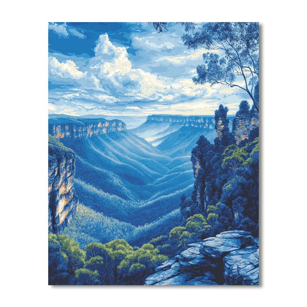 The Blue Mountains Numbered Painting Kits