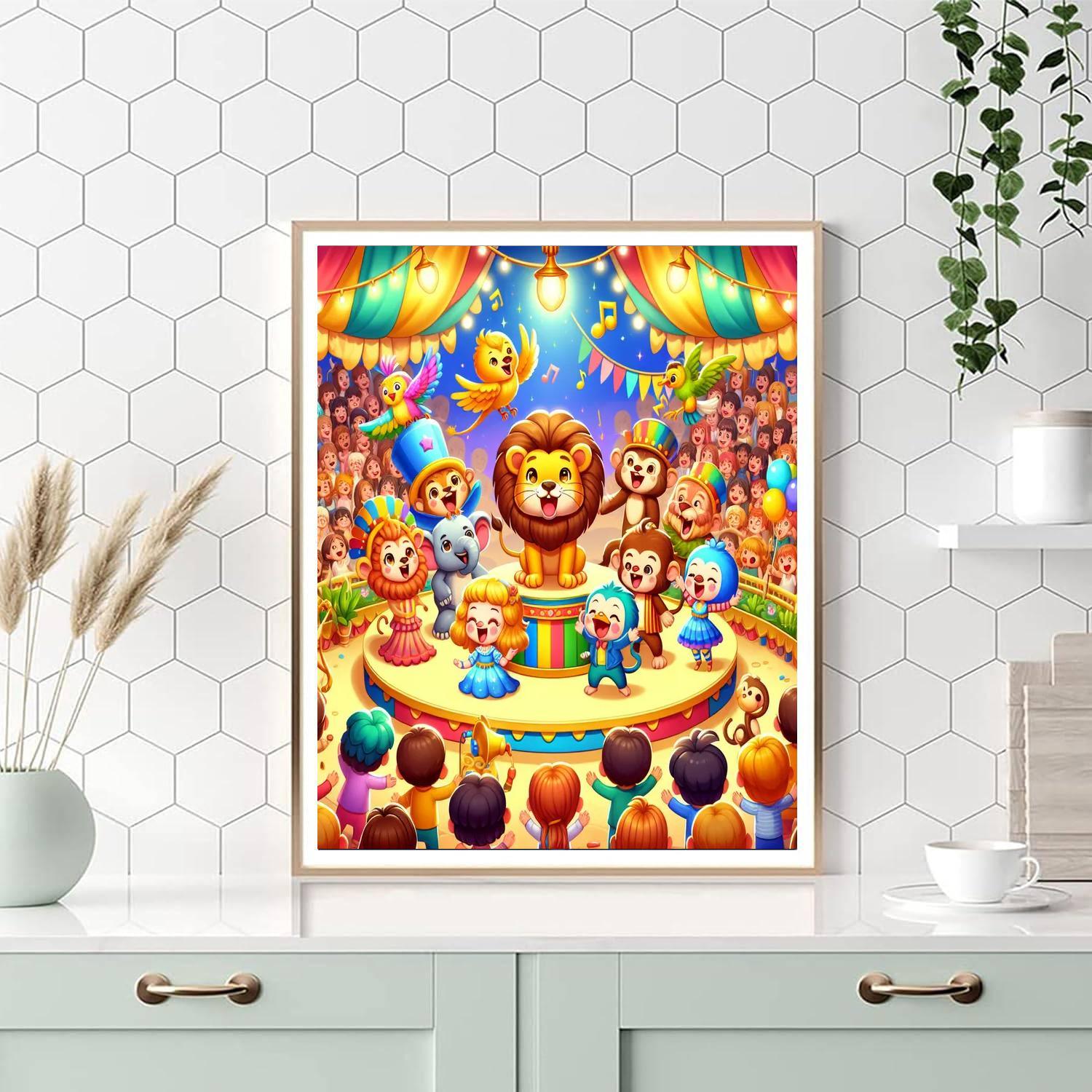 Silly Animal Show Paint By Number