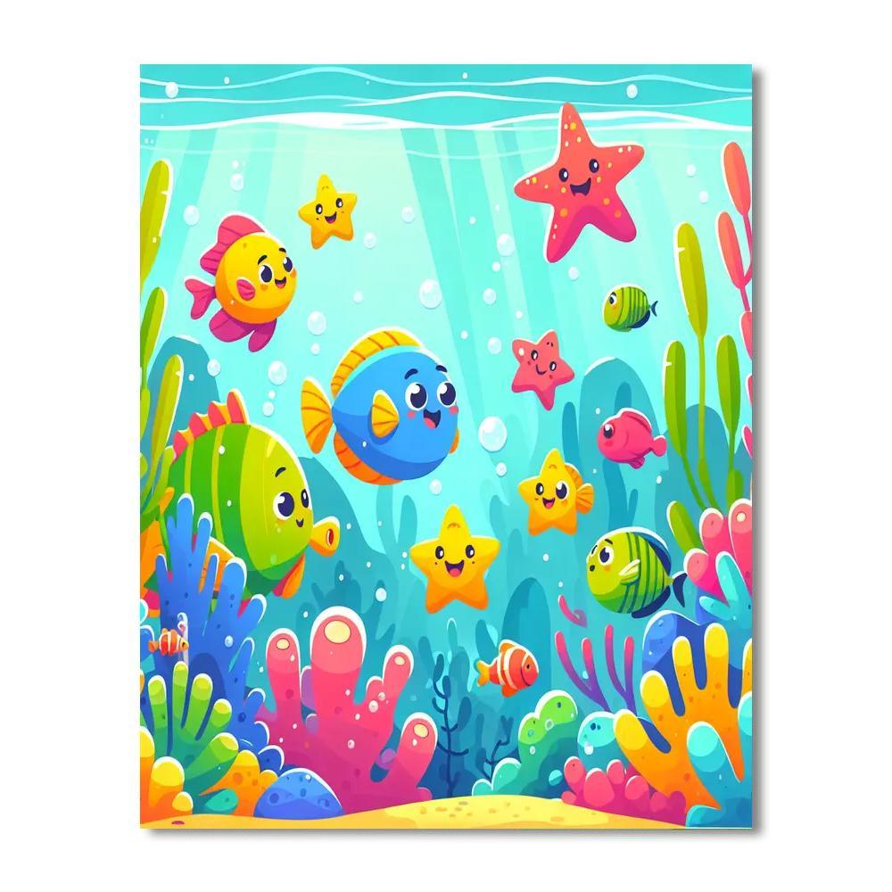 Bubbly Underwater Adventures Numbered Painting Kits