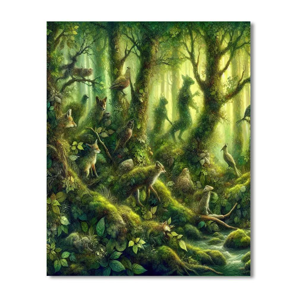 Mystic Woodland Creatures Paint By Numbers Kits