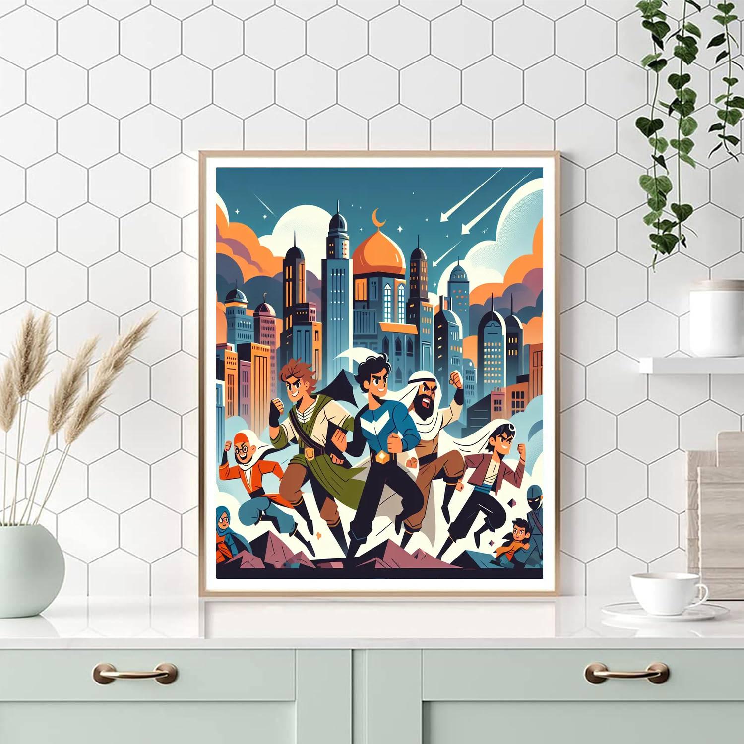 Epic Superhero Stories Painting Number Kit