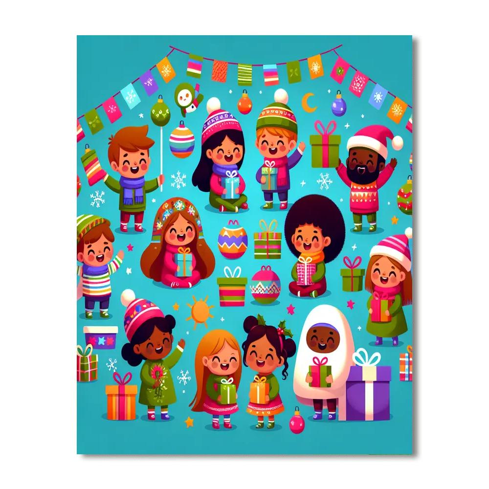 Holiday Spirit Number Painting