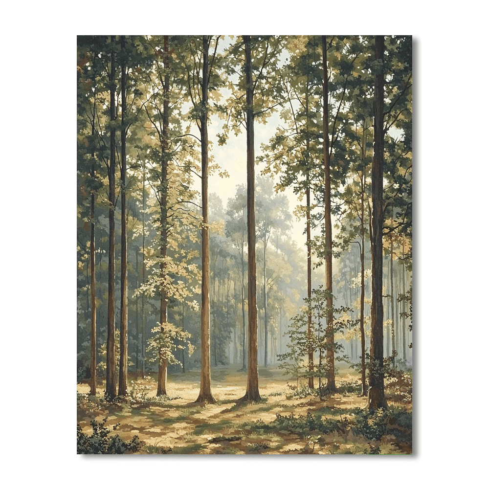 Caspar David Friedrich Inspired Timeless Forest  Paint By Numbers