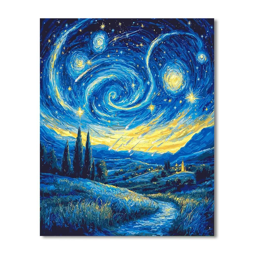 Vincent Van Gogh Inspired Cosmic Night Wonder  Paint By Numbers