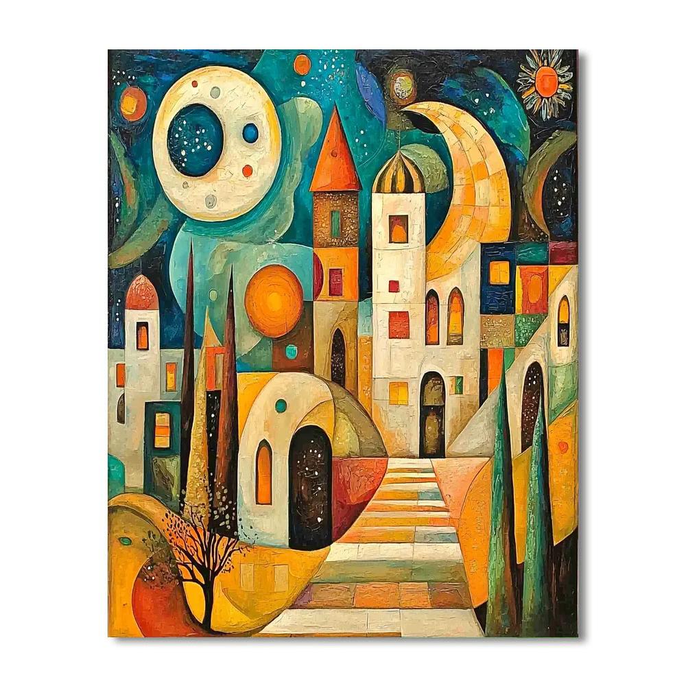 Paul Klee Inspired Dreamscape Essence  Paint By Number